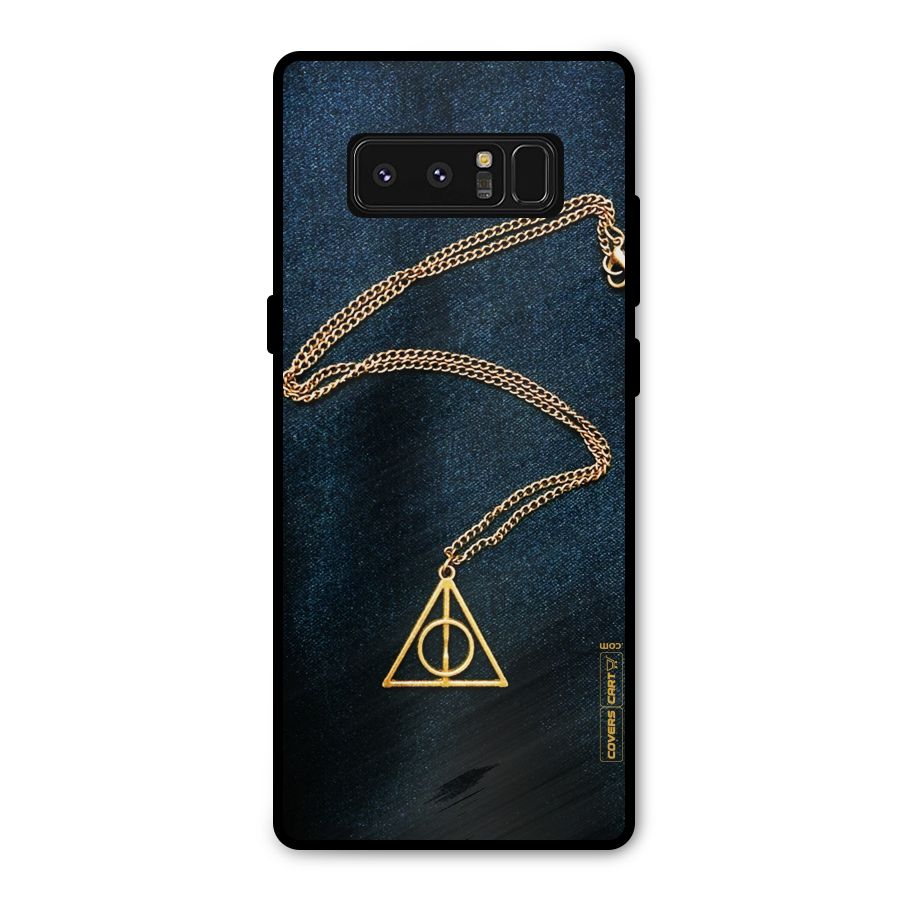 Golden Chain Metal Back Case for Galaxy Note 8