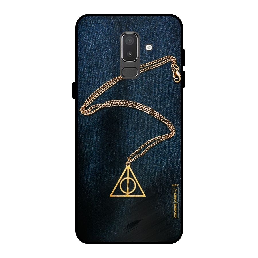 Golden Chain Metal Back Case for Galaxy On8 (2018)