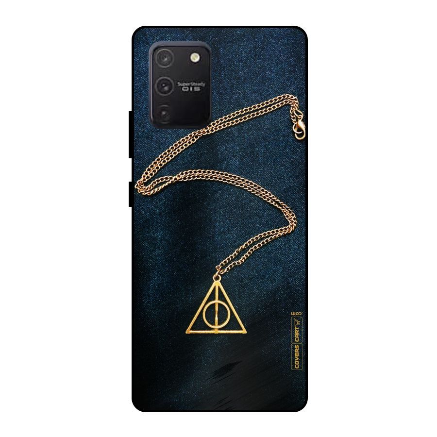 Golden Chain Metal Back Case for Galaxy S10 Lite