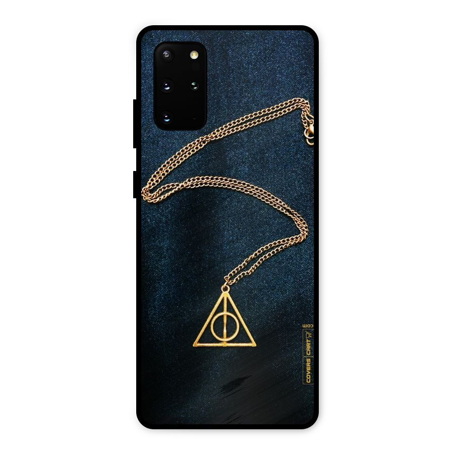 Golden Chain Metal Back Case for Galaxy S20 Plus