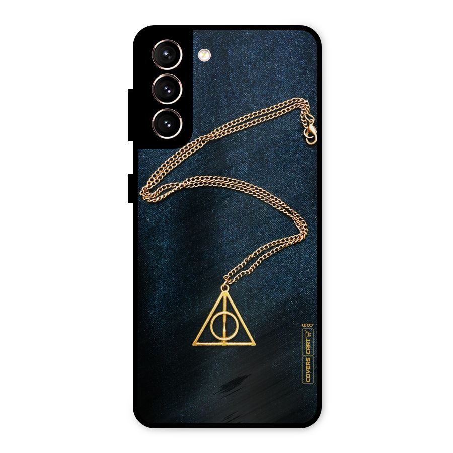 Golden Chain Metal Back Case for Galaxy S21 5G