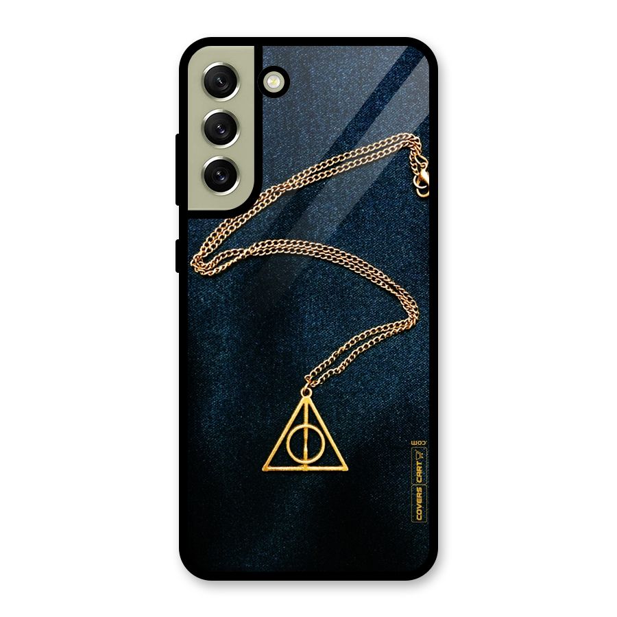 Golden Chain Metal Back Case for Galaxy S21 FE 5G (2023)