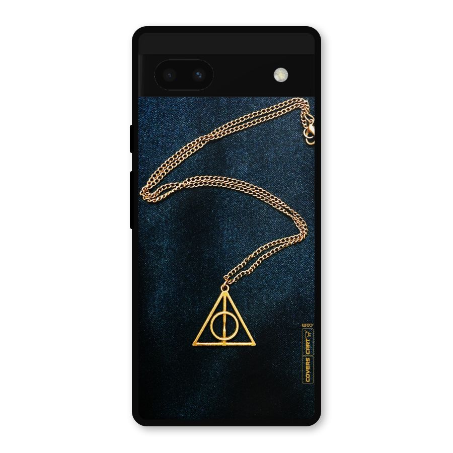 Golden Chain Metal Back Case for Google Pixel 6a
