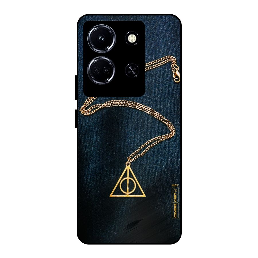 Golden Chain Metal Back Case for Infinix Note 30 5G