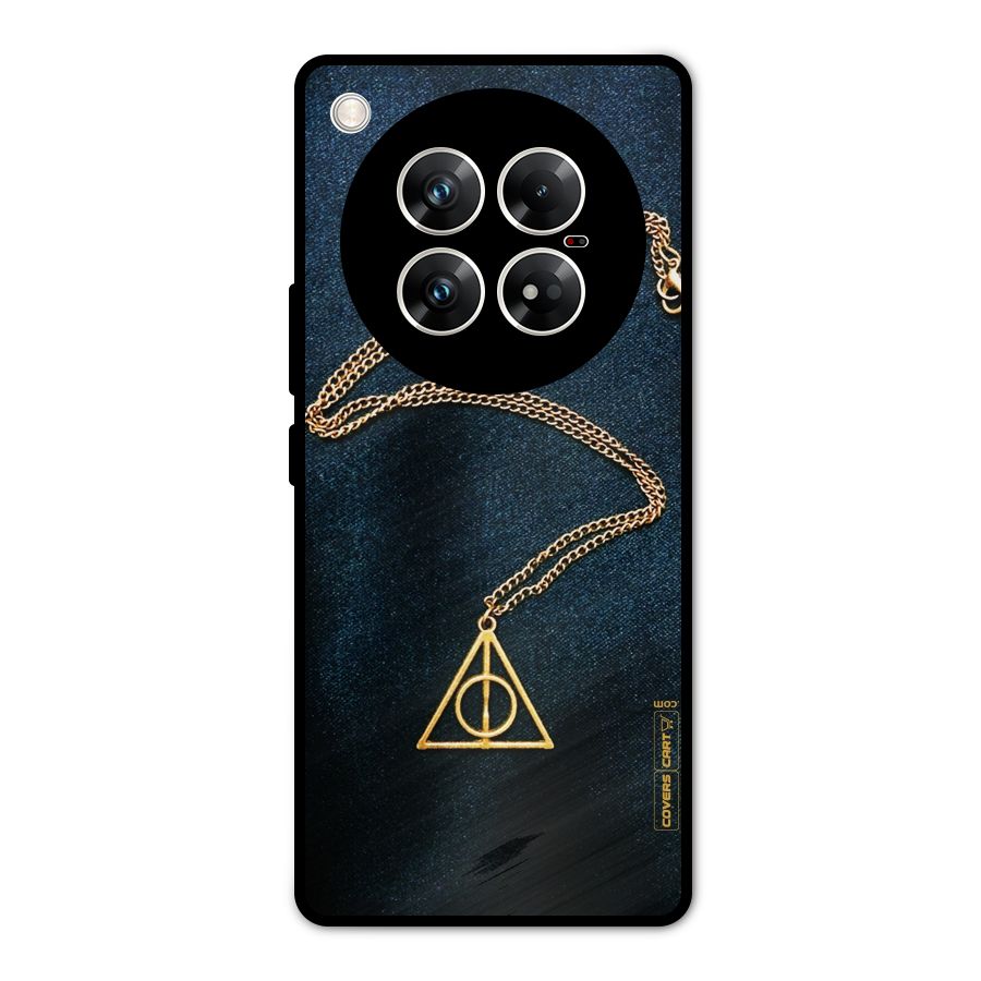 Golden Chain Metal Back Case for Infinix Zero 40 5G