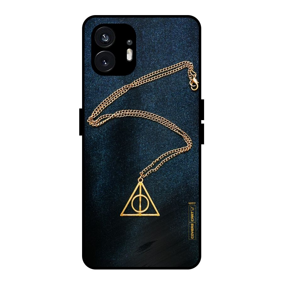 Golden Chain Metal Back Case for Nothing Phone 2