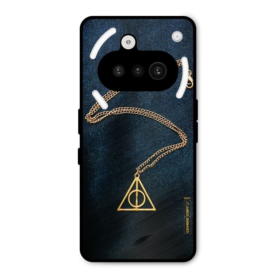 Golden Chain Metal Back Case for Nothing Phone 3a