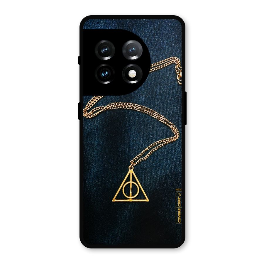 Golden Chain Metal Back Case for OnePlus 11