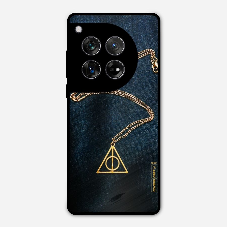 Golden Chain Metal Back Case for OnePlus 12