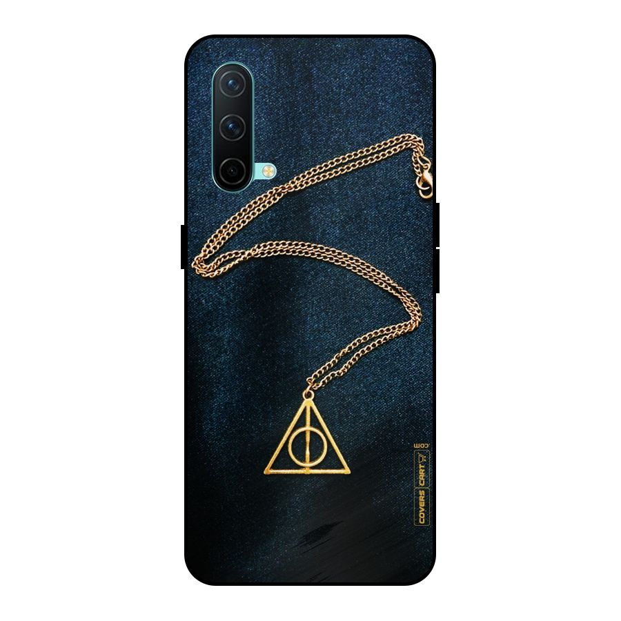 Golden Chain Metal Back Case for OnePlus Nord CE 5G