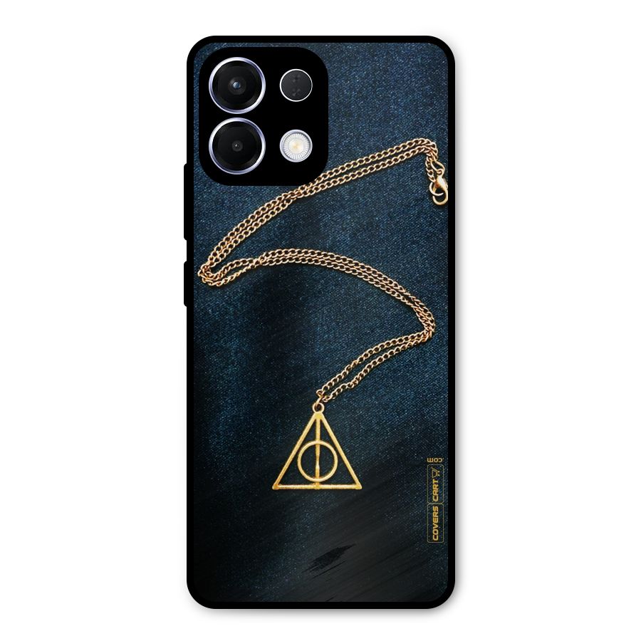 Golden Chain Metal Back Case for Oppo K13
