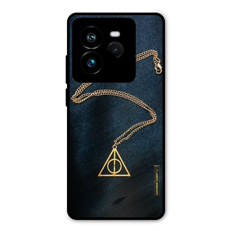Golden Chain Metal Back Case for Realme GT 7 Pro