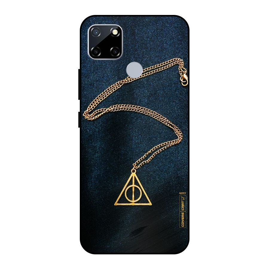 Golden Chain Metal Back Case for Realme Narzo 20