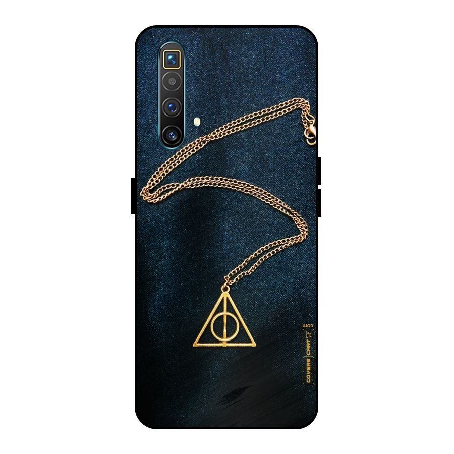 Golden Chain Metal Back Case for Realme X3 SuperZoom