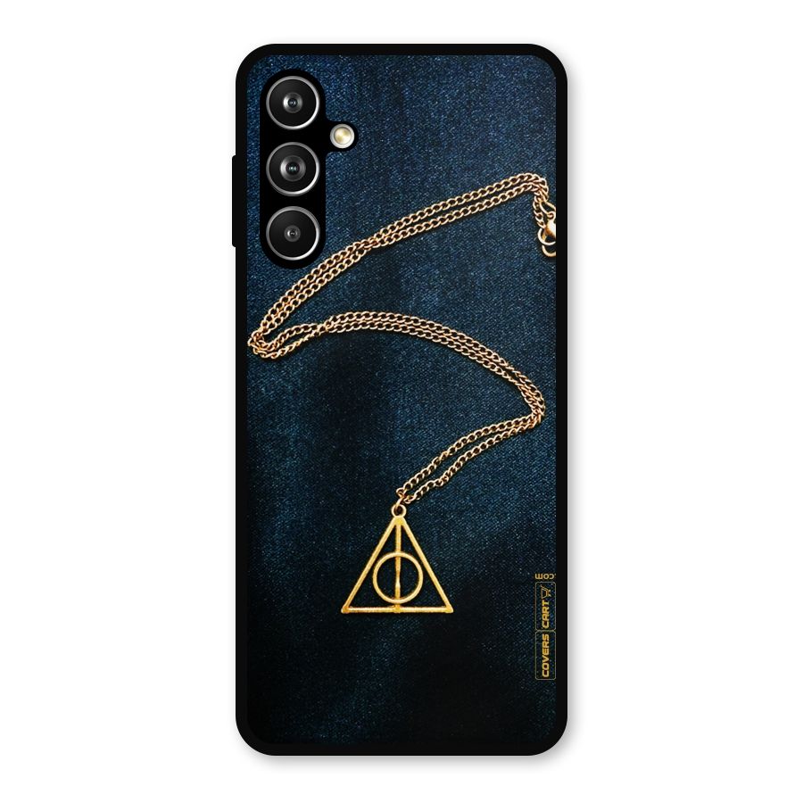 Golden Chain Metal Back Case for Samsung Galaxy M54