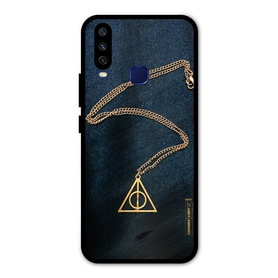 Golden Chain Metal Back Case for Vivo U10