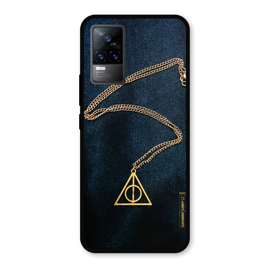 Golden Chain Metal Back Case for Vivo Y73