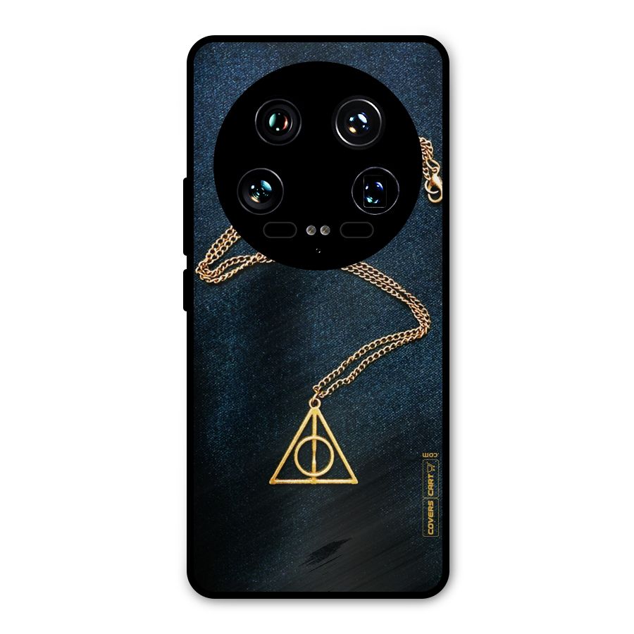 Golden Chain Metal Back Case for Xiaomi 14 Ultra