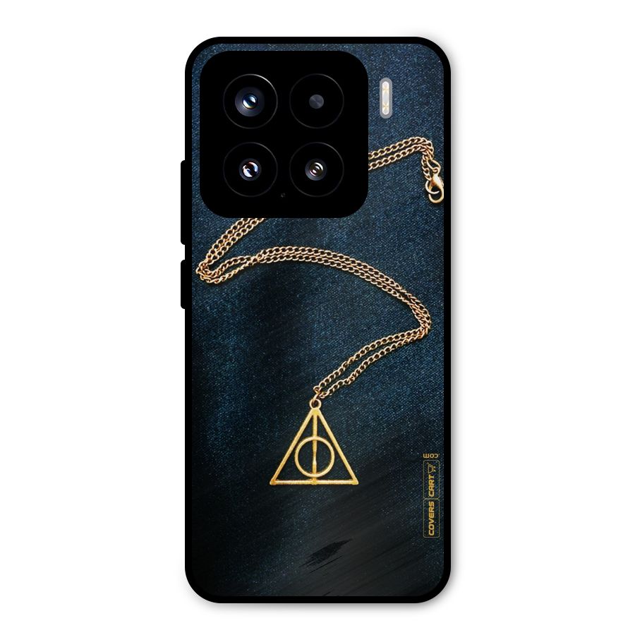 Golden Chain Metal Back Case for Xiaomi 15
