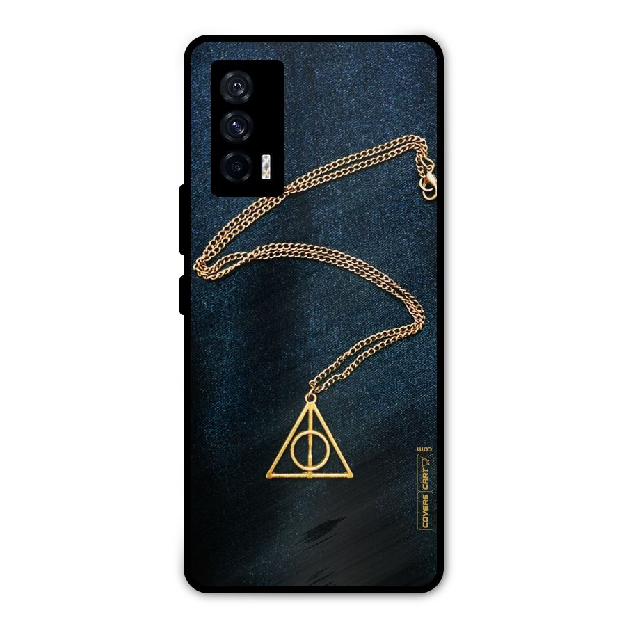 Golden Chain Metal Back Case for iQOO 7 5G