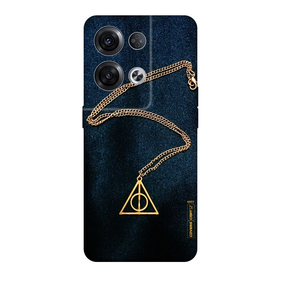 Golden Chain Original Polycarbonate Back Case for Oppo Reno8 Pro 5G