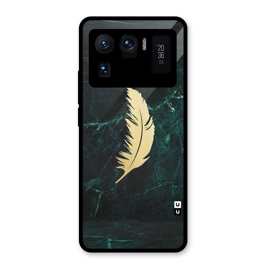 Golden Feather Glass Back Case for Mi 11 Ultra