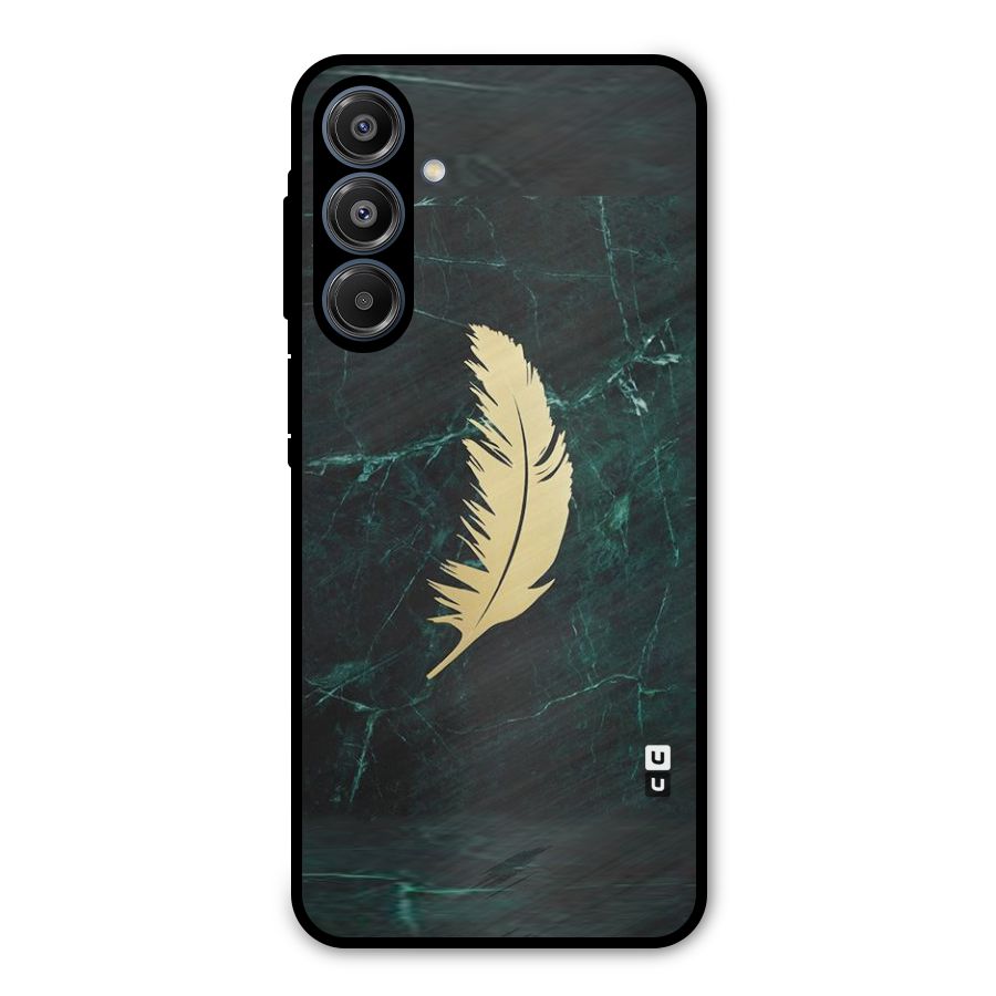 Golden Feather Metal Back Case for Galaxy A16 5G