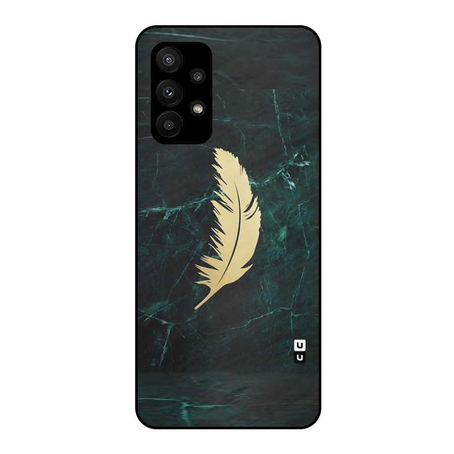 Golden Feather Metal Back Case for Galaxy A23
