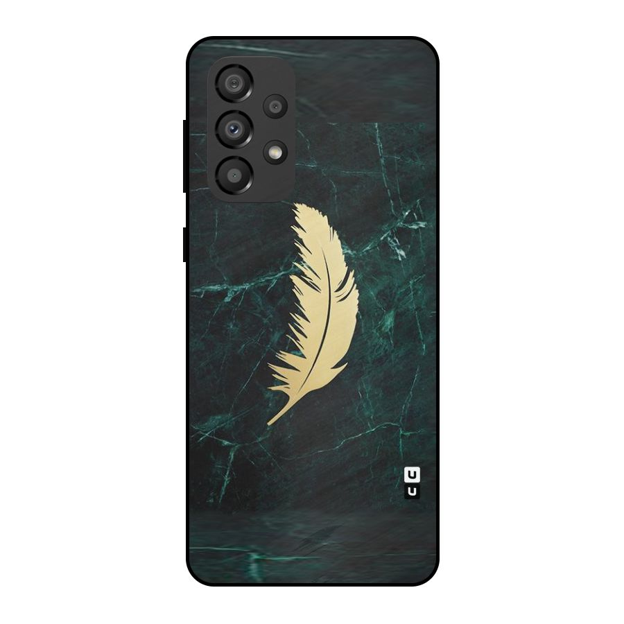 Golden Feather Metal Back Case for Galaxy A33 5G