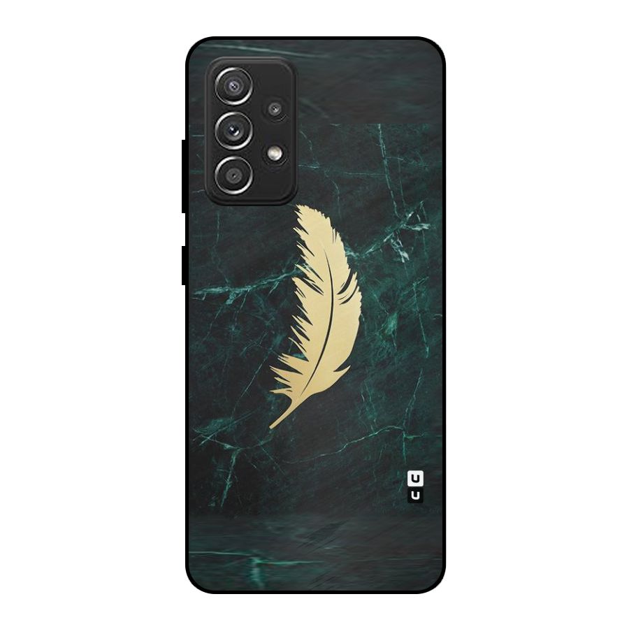 Golden Feather Metal Back Case for Galaxy A52s 5G