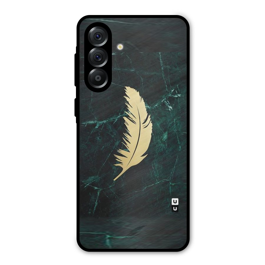 Golden Feather Metal Back Case for Galaxy A56