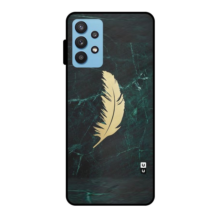 Golden Feather Metal Back Case for Galaxy M32 5G
