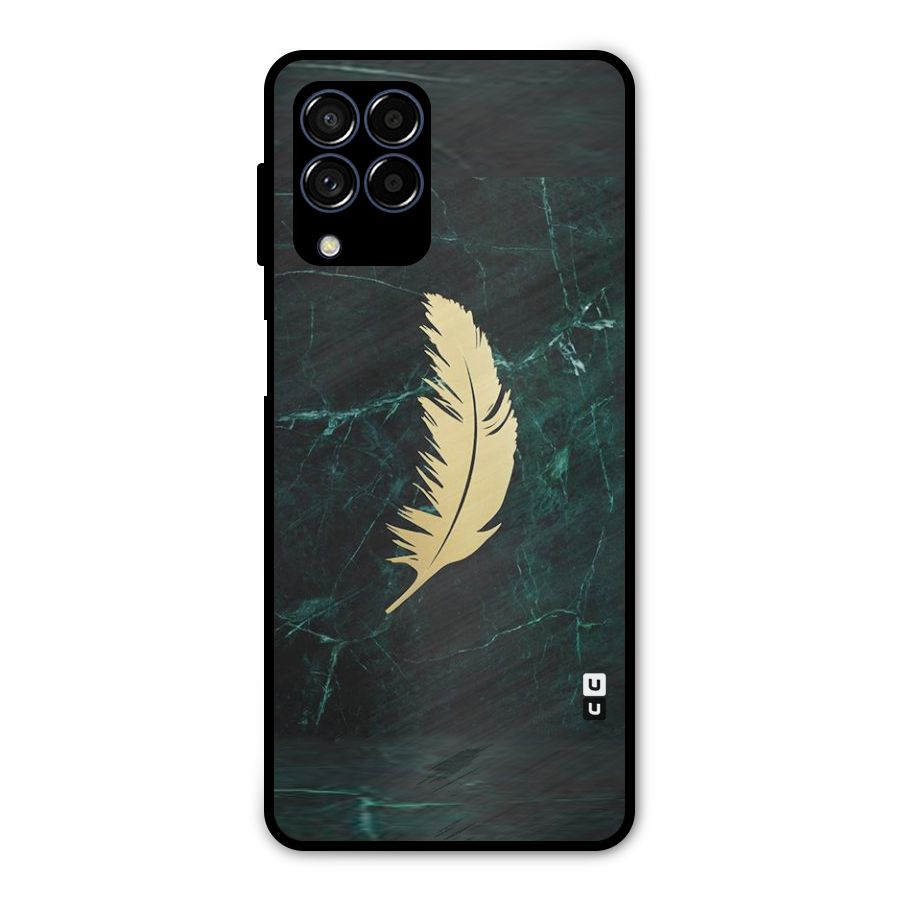 Golden Feather Metal Back Case for Galaxy M53 5G
