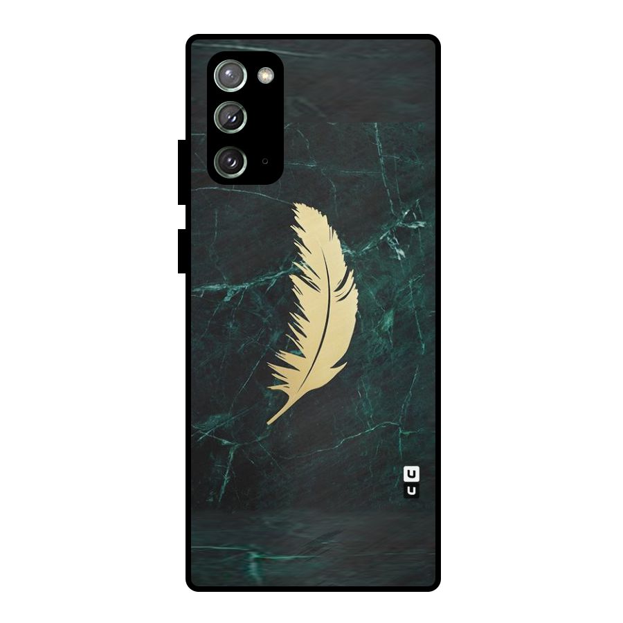 Golden Feather Metal Back Case for Galaxy Note 20