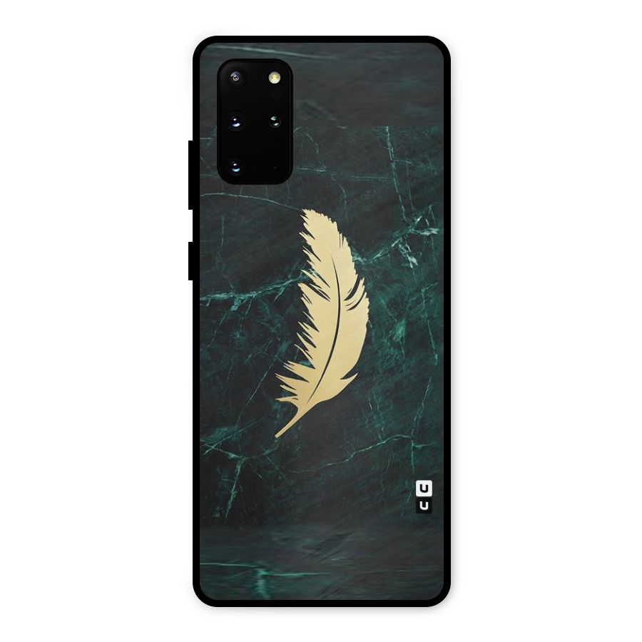 Golden Feather Metal Back Case for Galaxy S20 Plus