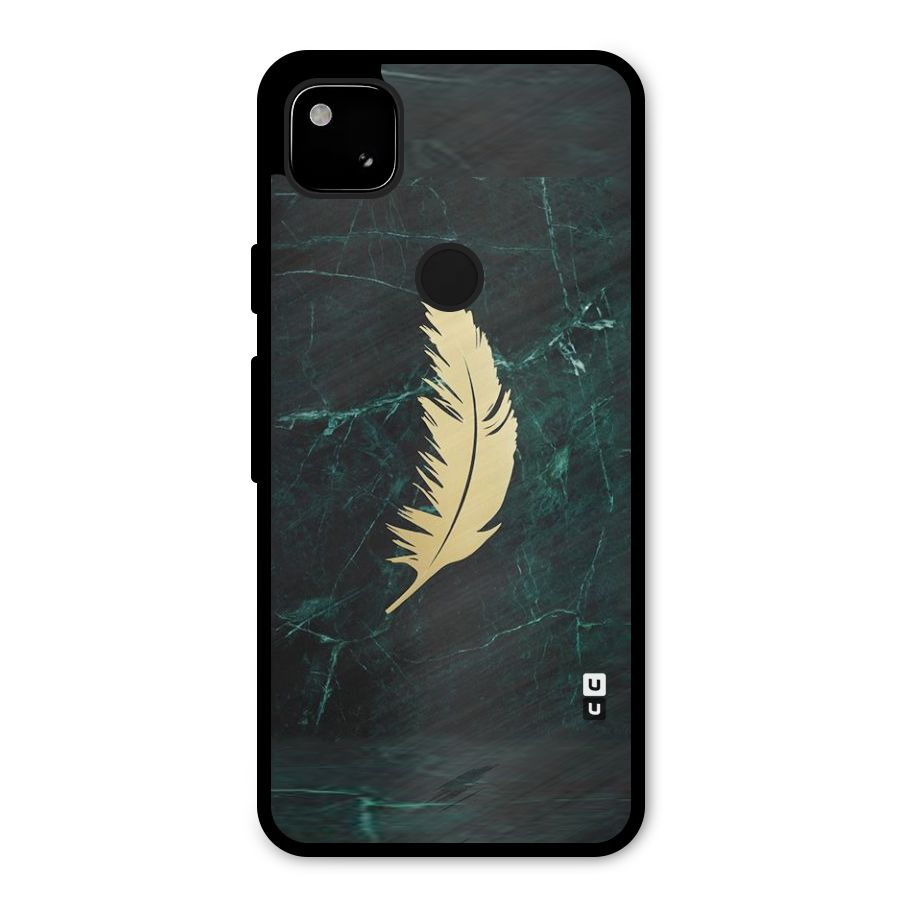 Golden Feather Metal Back Case for Google Pixel 4a