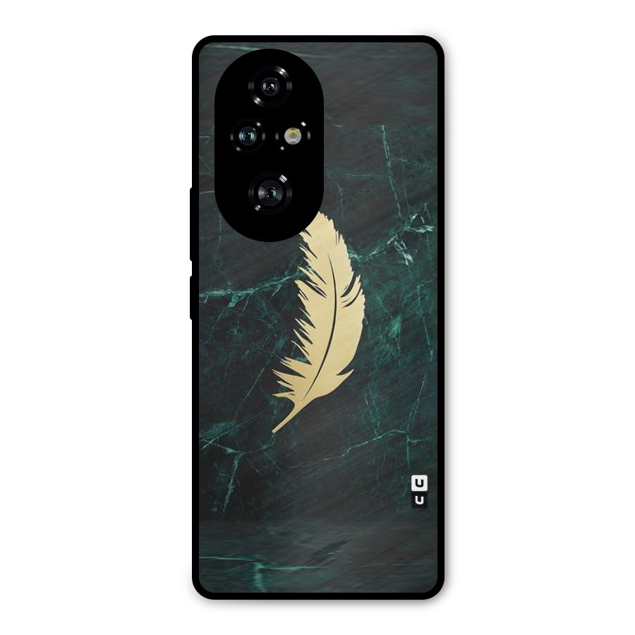Golden Feather Metal Back Case for Honor 200 Pro