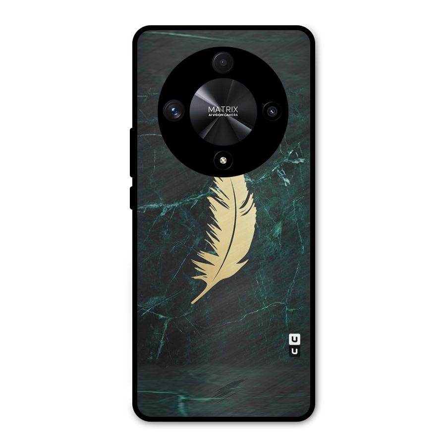 Golden Feather Metal Back Case for Honor X9b