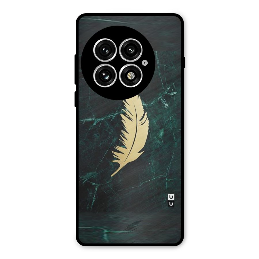 Golden Feather Metal Back Case for OnePlus 13
