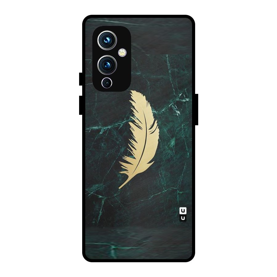 Golden Feather Metal Back Case for OnePlus 9