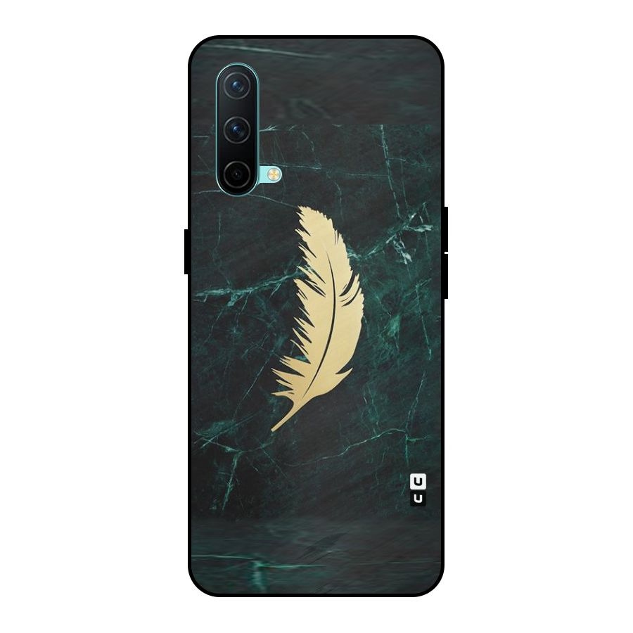Golden Feather Metal Back Case for OnePlus Nord CE 5G