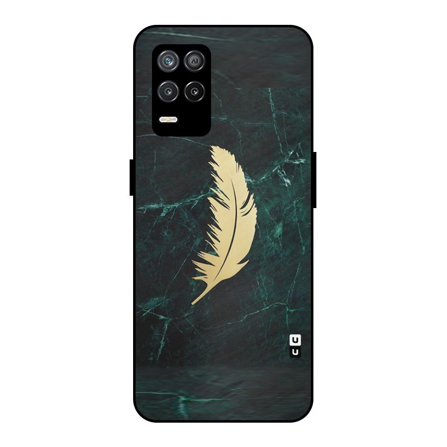 Golden Feather Metal Back Case for Realme 8 5G
