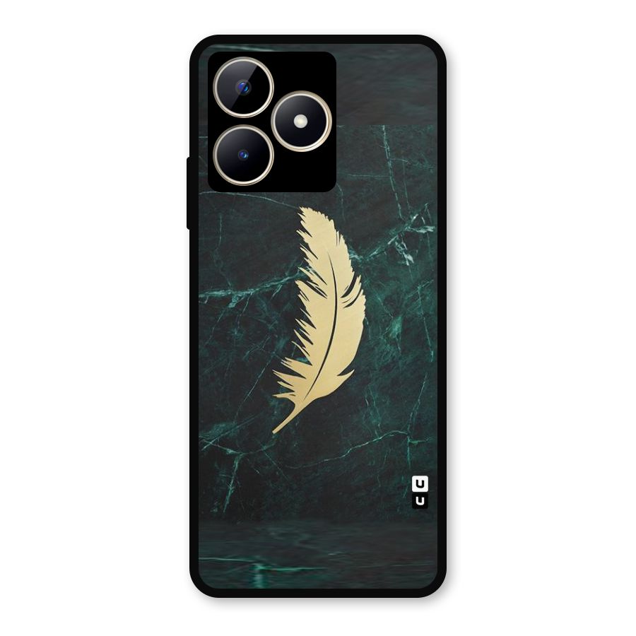 Golden Feather Metal Back Case for Realme C53