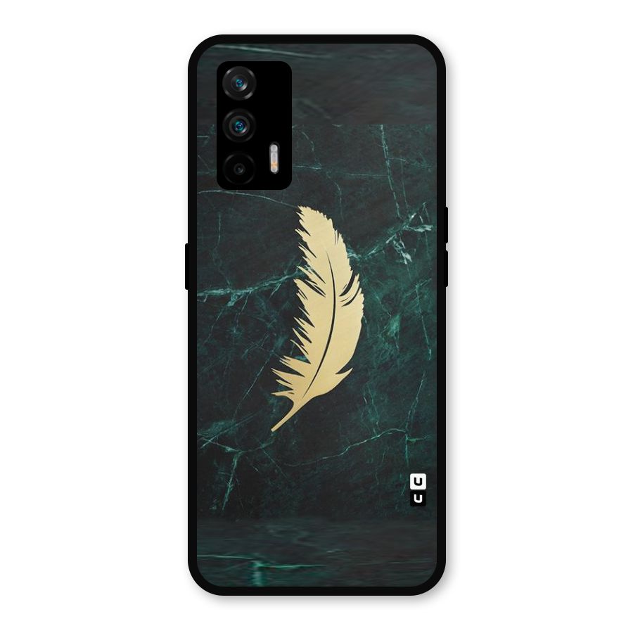 Golden Feather Metal Back Case for Realme GT 5G