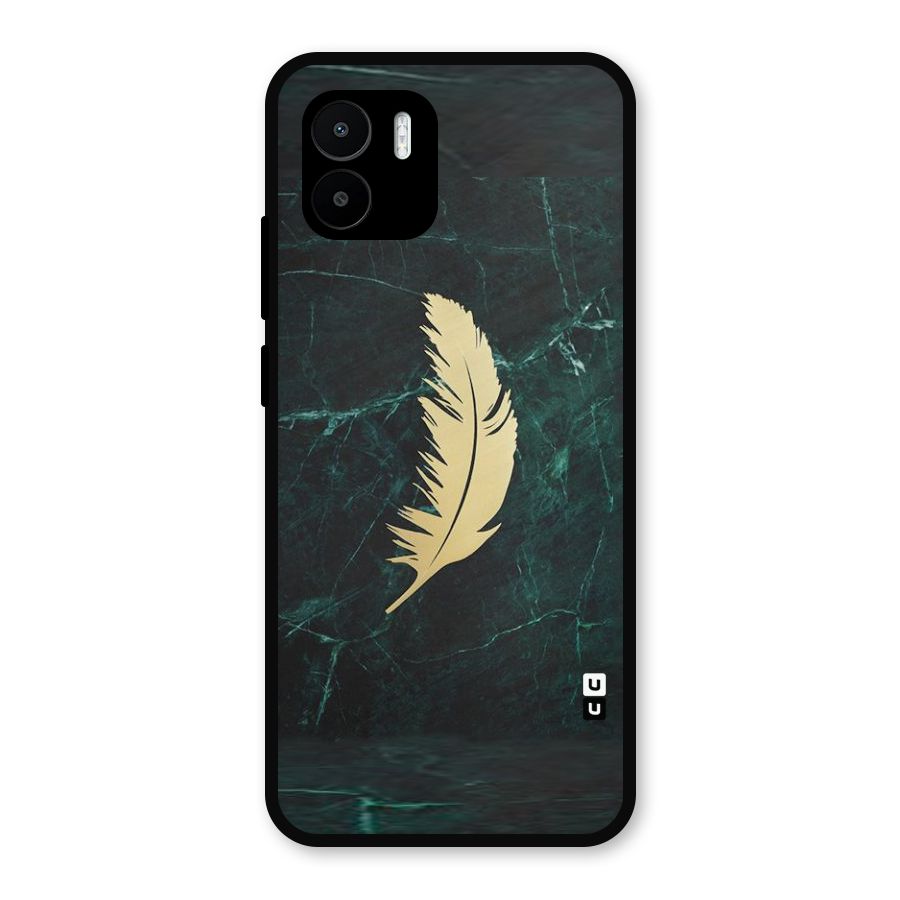 Golden Feather Metal Back Case for Redmi A1
