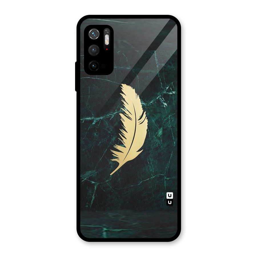 Golden Feather Metal Back Case for Redmi Note 10T 5G