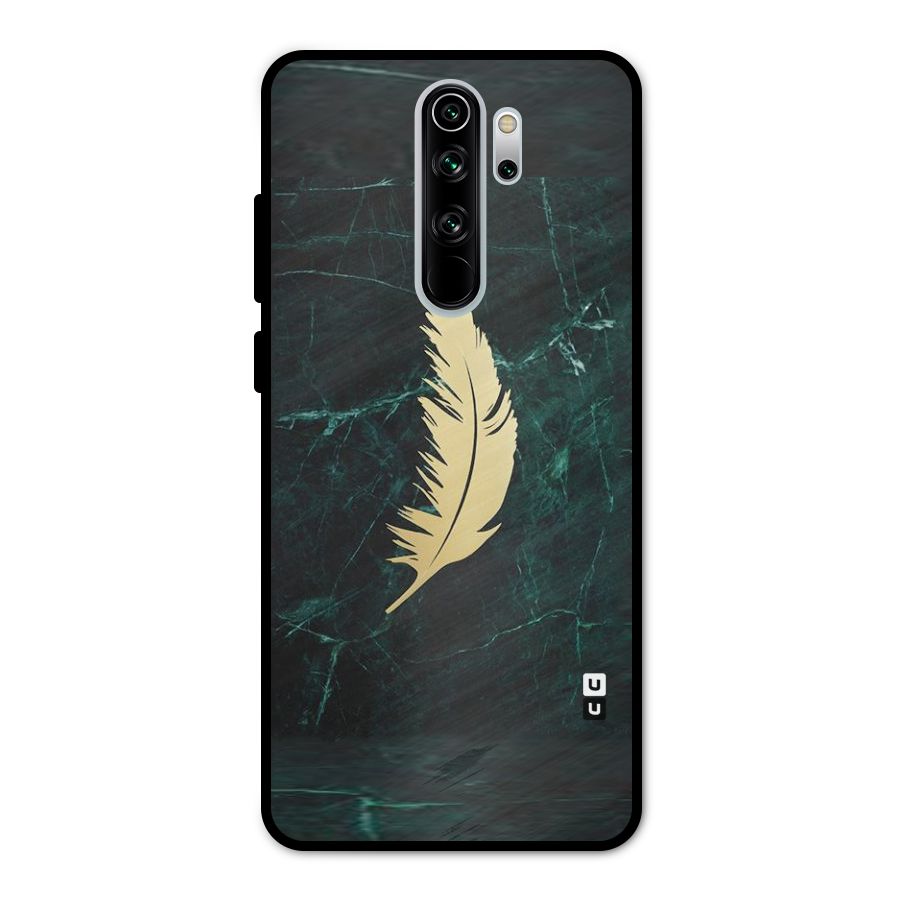 Golden Feather Metal Back Case for Redmi Note 8 Pro