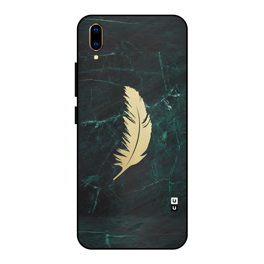 Golden Feather Metal Back Case for Vivo V11 Pro