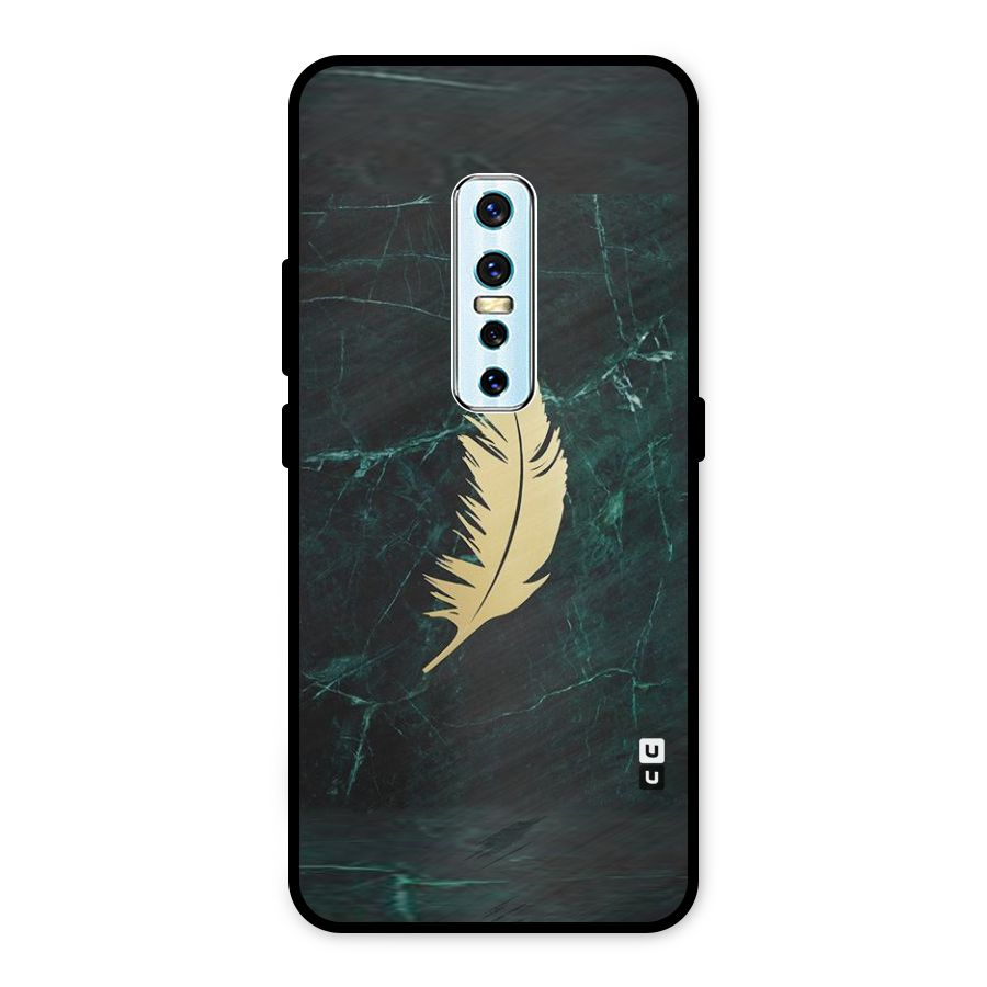 Golden Feather Metal Back Case for Vivo V17 Pro