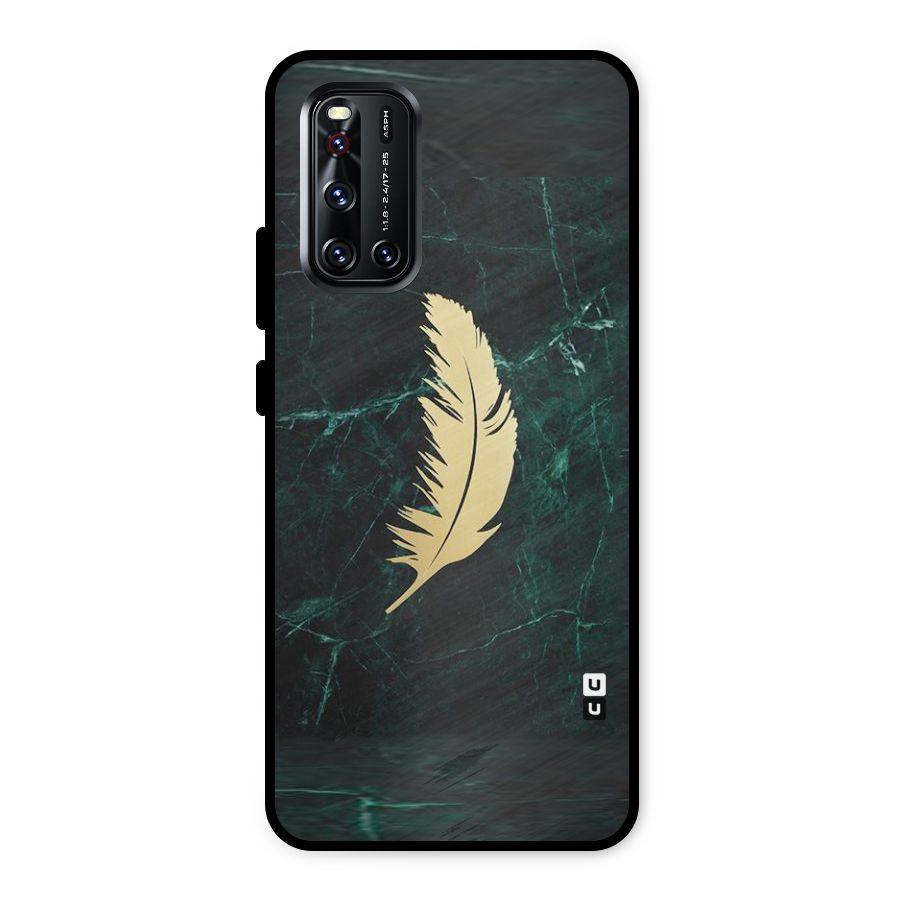 Golden Feather Metal Back Case for Vivo V19